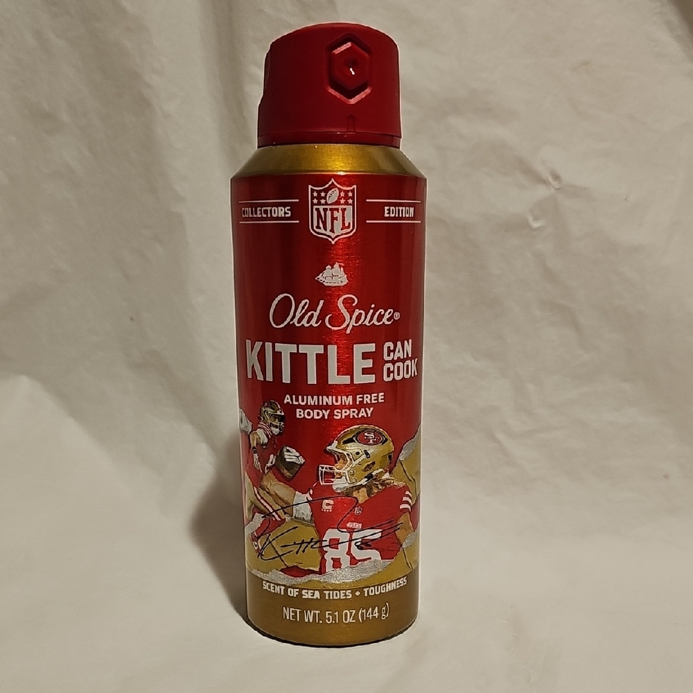 Old Spice Men's Aluminum Free Body Spray, NFL Collection, George Kittle